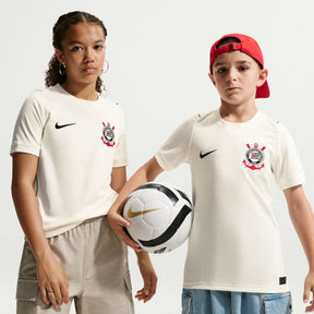 Camisa Corinthians Nike I 2026/27 Torcedor Pro Infantil branca