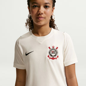 Camisa Corinthians Nike I 2026/27 Torcedor Pro Infantil branca