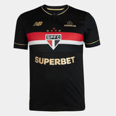 Camisa São Paulo III 25/26 s/n° Jogador Comemorativa New Balance Masculina - Preto+Vermelho