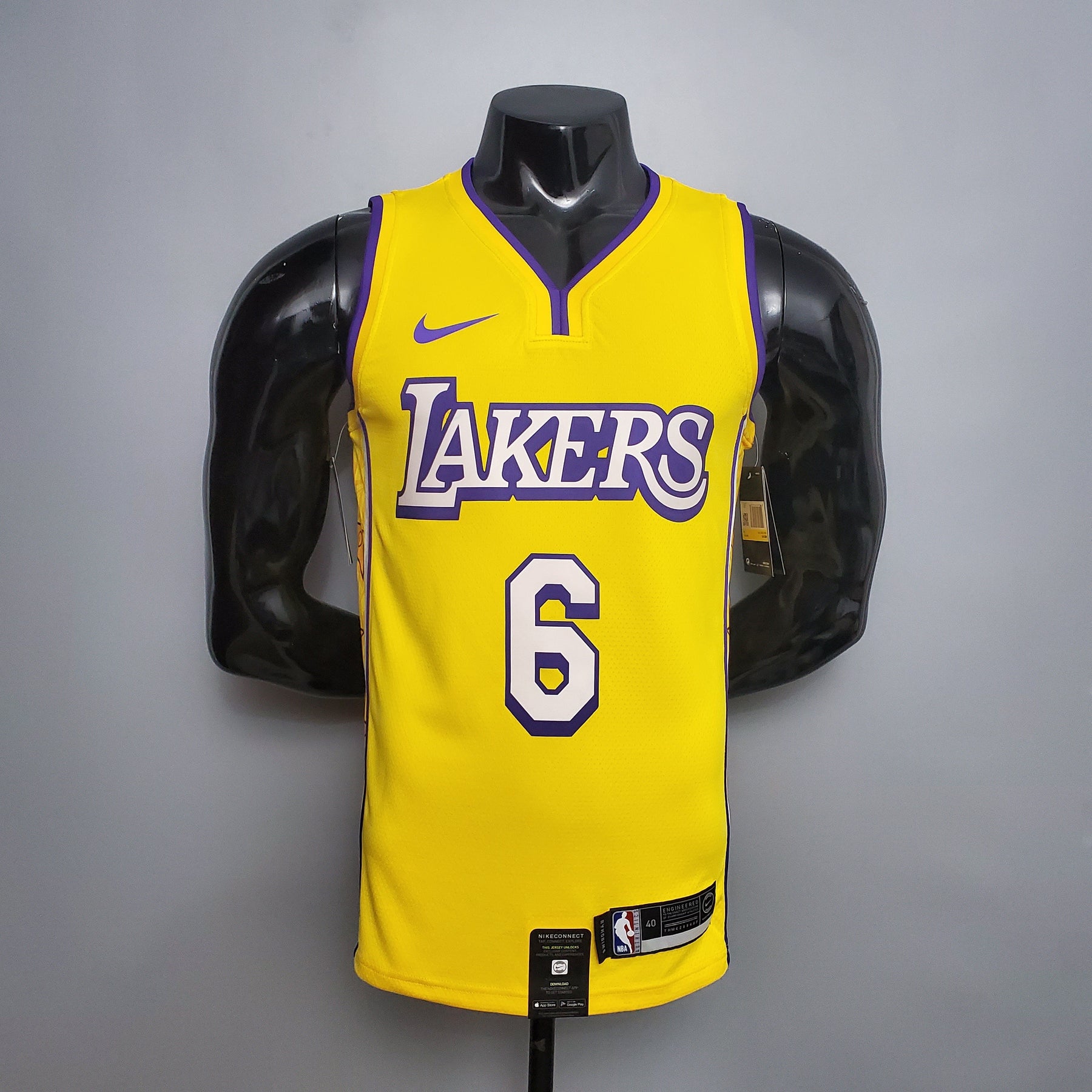 Camisa NBA Lakers #6 James V-neck Nike Connection - 23/24