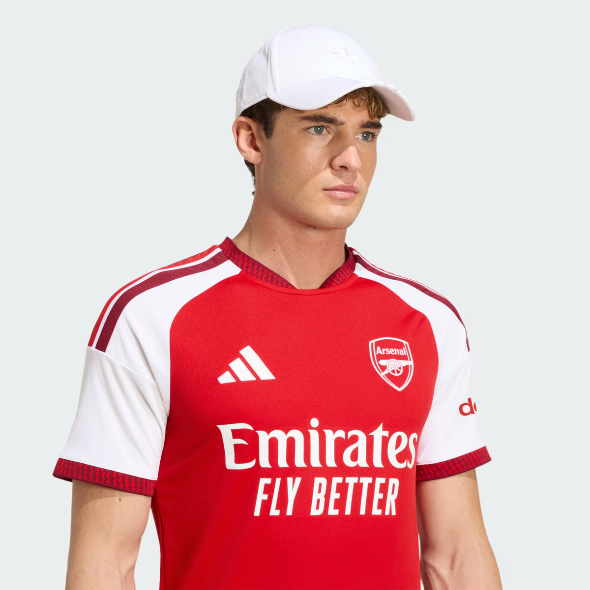 Camisa Arsenal 25/26 Pré Jogo Adidas Masculina - Vermelho+Branco
