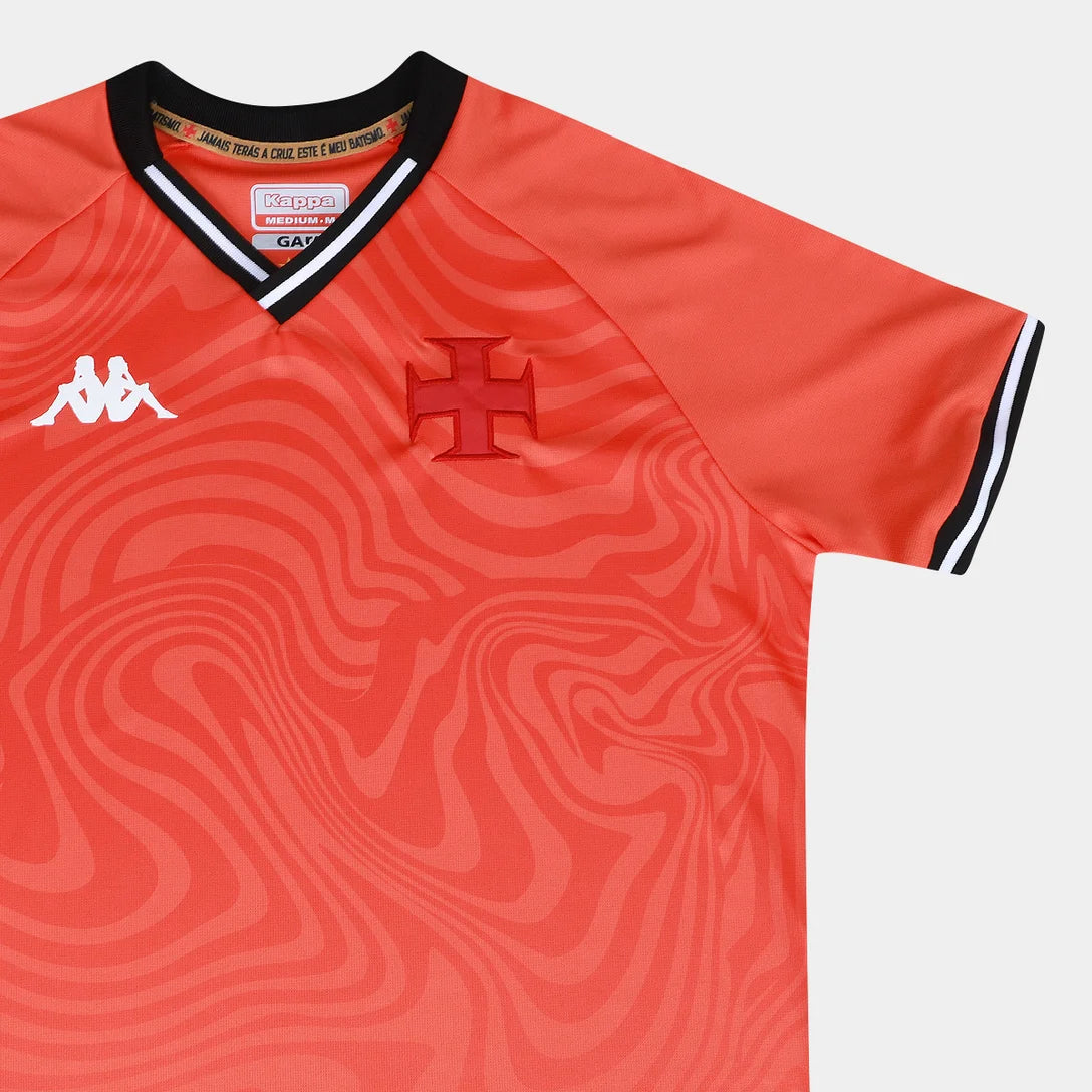 Camisa Vasco 25/26 s/n Goleiro Kombat Kappa Masculino - Laranja