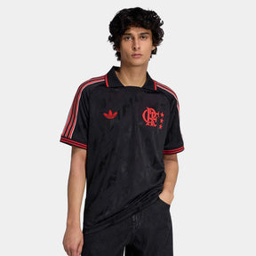 Camisa Flamengo Lifestyler 25/26 Adidas Masculina - Preto