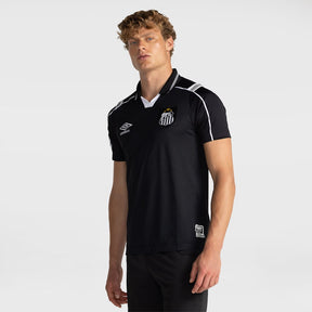Camisa Santos III 26/27 s/n Torcedor Umbro Masculina - Preto+Branco