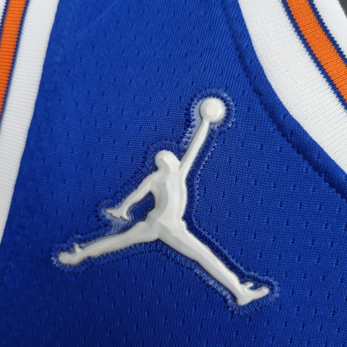 Camisa NBA NY Knicks #30 Randle - 75° Aniversário Limited Blue