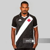Camisa Vasco da Gama I 25/26 - Torcedor Kappa Masculina - Preta