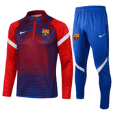 Conjunto Inverno Barcelona Azul e Grená Nike - Com Ziper
