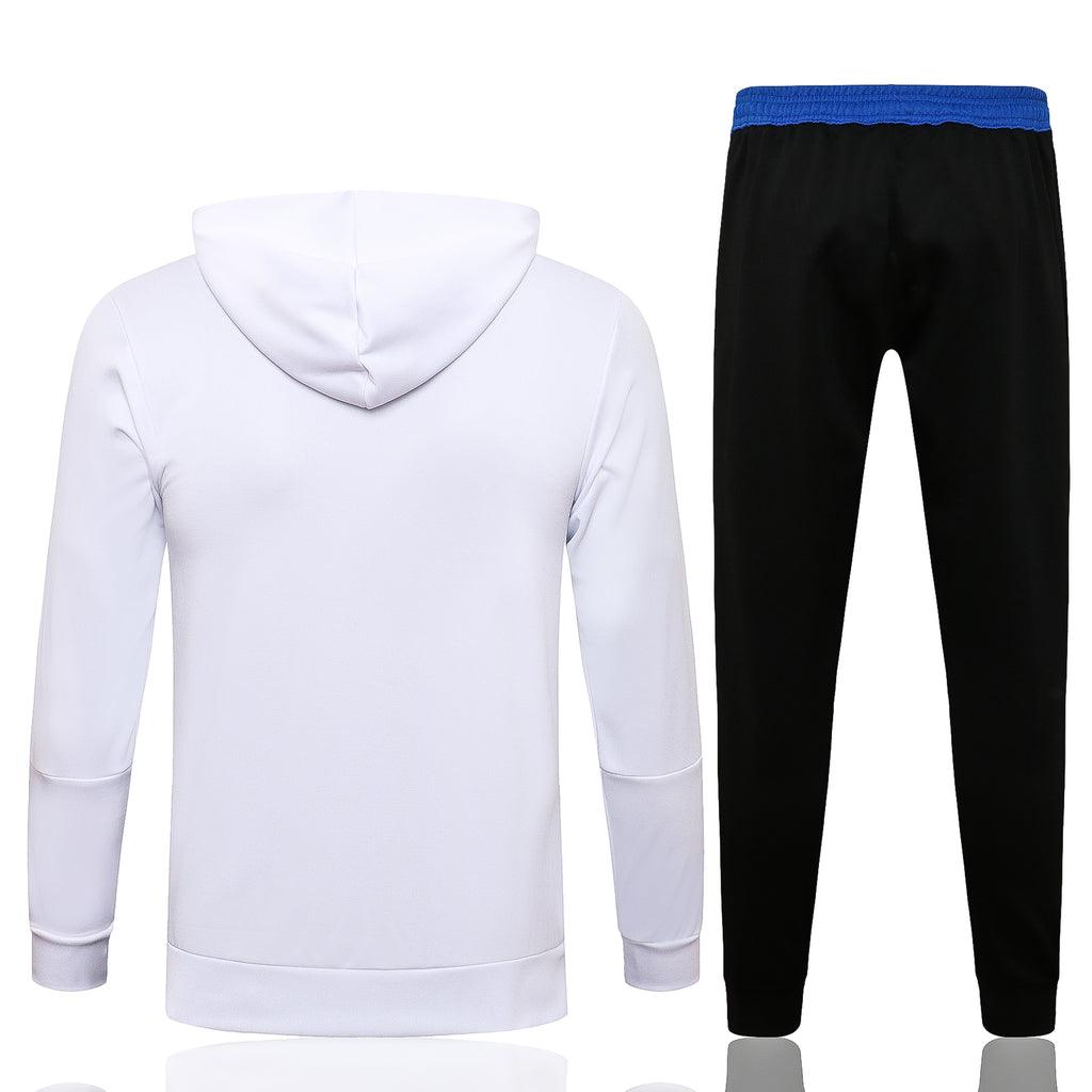Conjunto Inverno Real Madrid Branca Adidas - Com Capuz