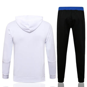 Conjunto Inverno Real Madrid Branca Adidas - Com Capuz