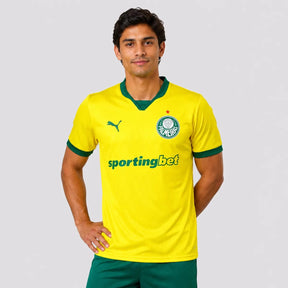 Camisa Palmeiras III 25/26 - Jogador Puma Masculina - Amarela e verde